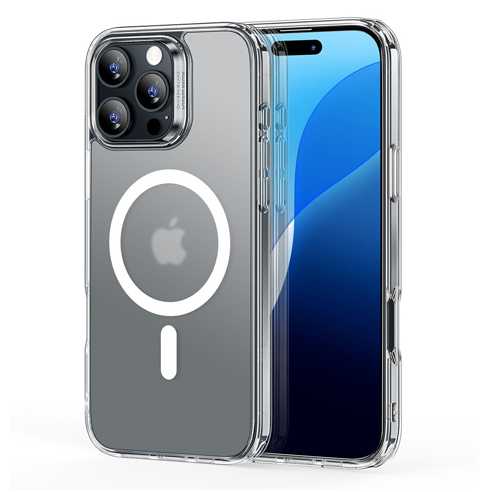 MagSafe Case for Apple iPhone 16 Pro Max, ESR, Classic Hybrid, Satin Transparent
