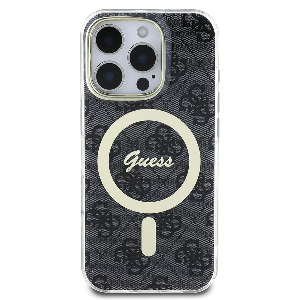 Θήκη MagSafe για Apple iPhone 16 Pro Max, Guess, IML 4G, Μαύρη