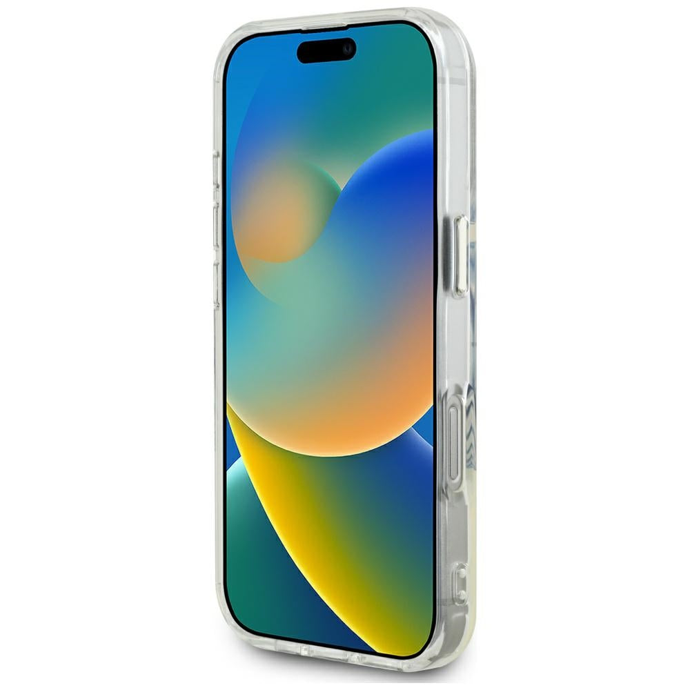 Θήκη MagSafe για Apple iPhone 16 Pro Max, Guess, IML Metal Colored Circle, Γκρι