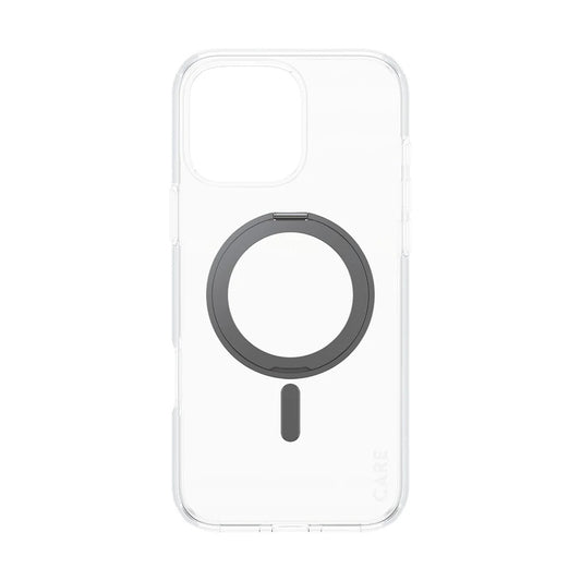 Θήκη MagSafe για Apple iPhone 16 Pro Max, PanzerGlass, με Χαρακτηριστικό Kickstand, Διαφανής Μαύρη