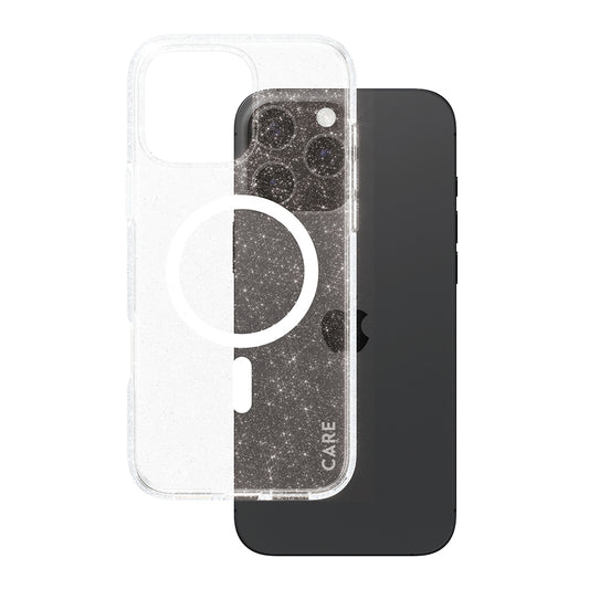 Θήκη MagSafe για Apple iPhone 16 Pro Max, PanzerGlass, Care Urban Combat Star Lit, Διαφανής Λευκή