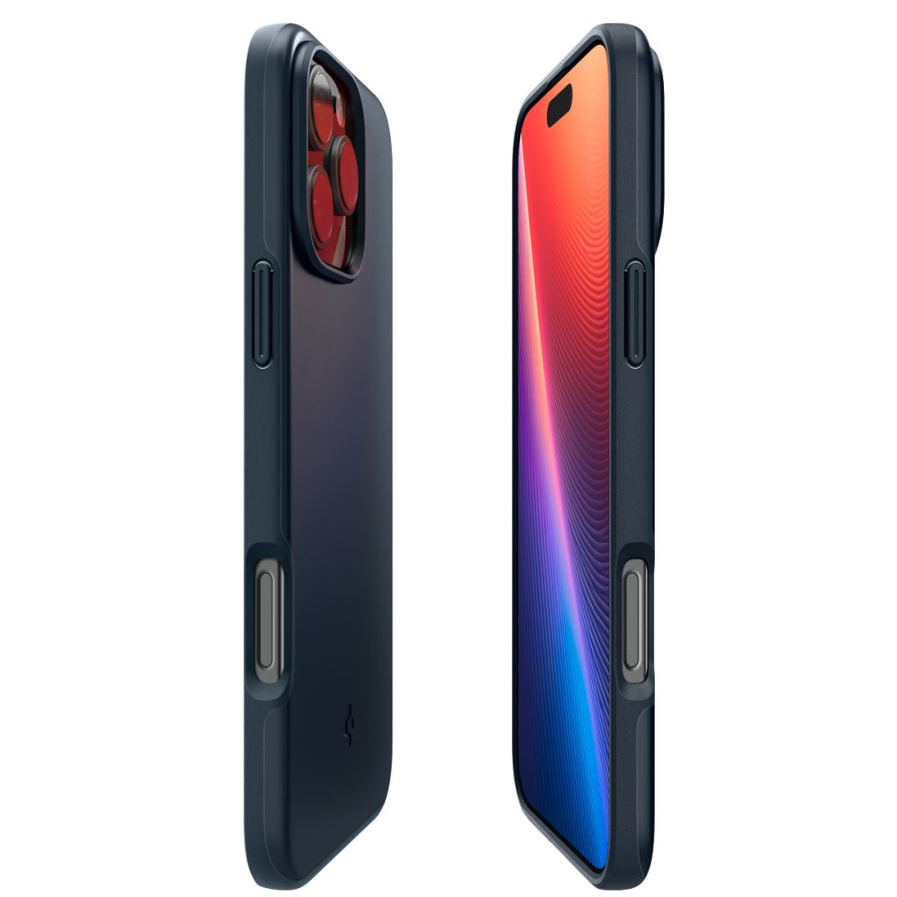 MagSafe Case for Apple iPhone 16 Pro Max, Spigen, Thin Fit, Blue ACS07980