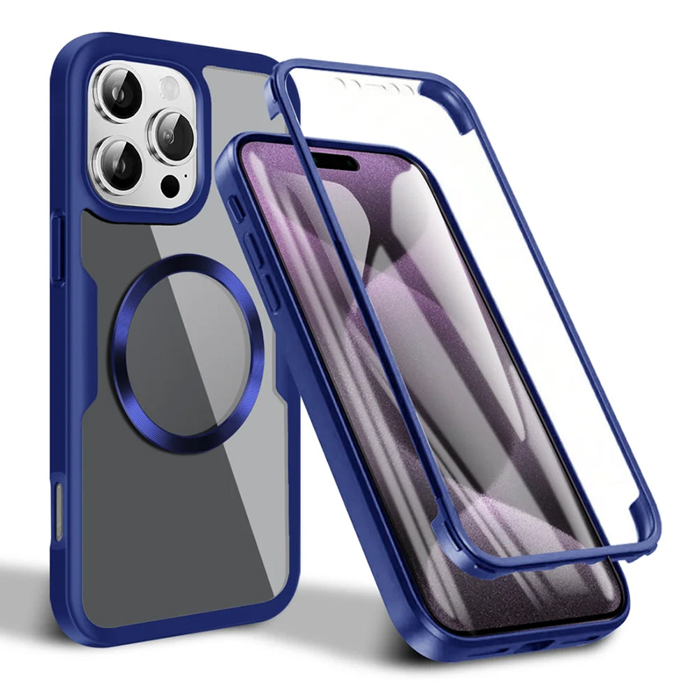 Θήκη MagSafe για Apple iPhone 16 Pro Max, Techsuit, ColorVerse 360, Μπλε