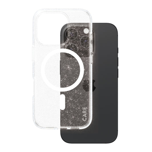 Θήκη MagSafe για Apple iPhone 16 Pro, PanzerGlass, Care Urban Combat Star Lit, Διαφανής Λευκή