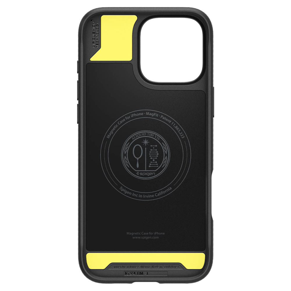 Θήκη MagSafe για Apple iPhone 16 Pro, Spigen, Rugged Armor, Ματ Μαύρη ACS08115