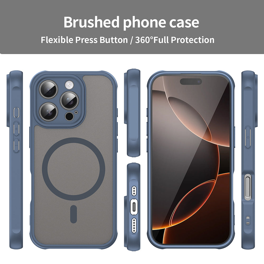 Θήκη MagSafe για Apple iPhone 16 Pro, Techsuit, HaloFrost II, Μπλε Σκούρο