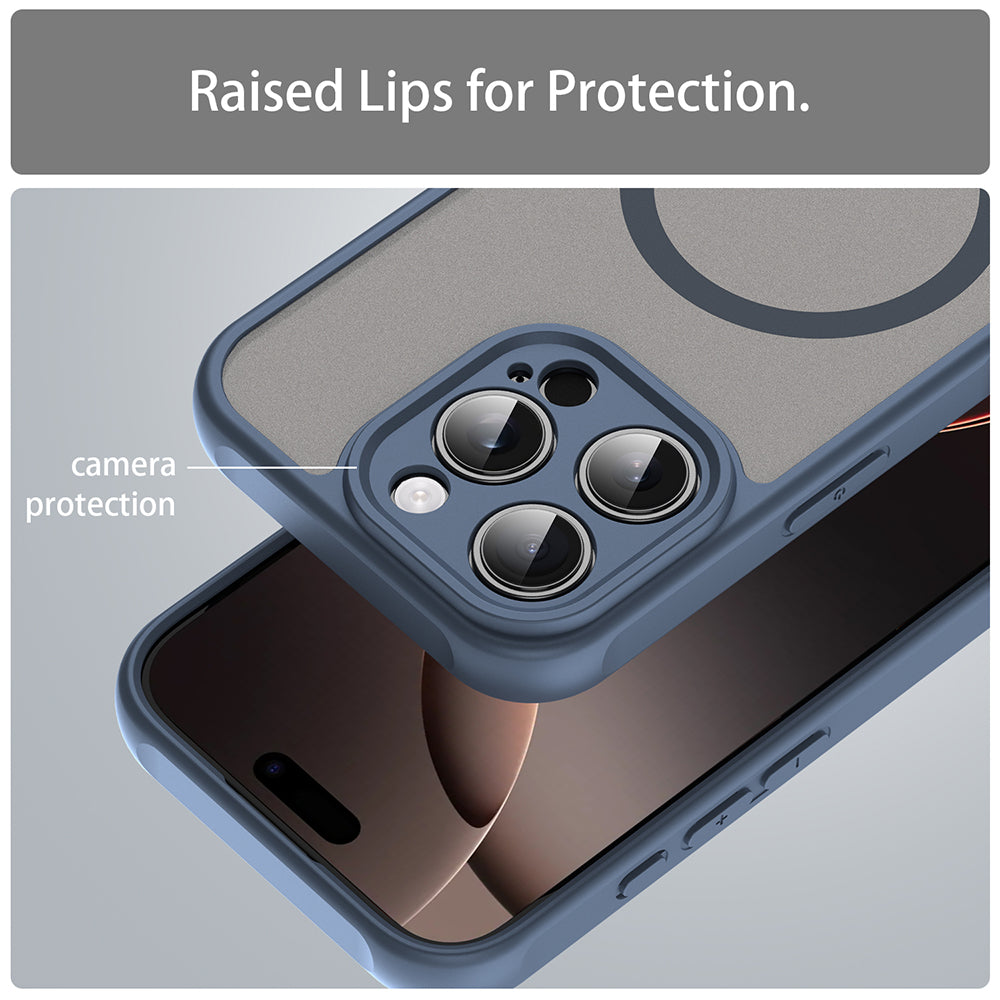 Θήκη MagSafe για Apple iPhone 16 Pro, Techsuit, HaloFrost II, Μπλε Σκούρο