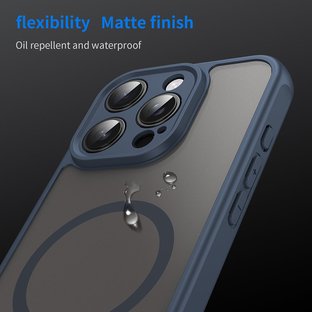Θήκη MagSafe για Apple iPhone 16 Pro, Techsuit, HaloFrost II, Μπλε Σκούρο