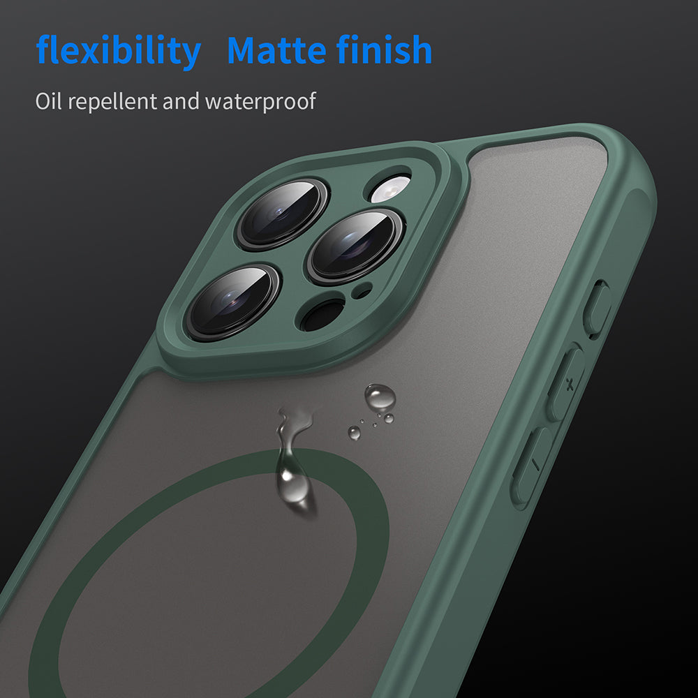 Θήκη MagSafe για Apple iPhone 16 Pro, Techsuit, HaloFrost II, Πράσινο