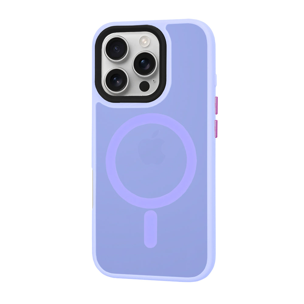 Θήκη MagSafe για Apple iPhone 16 Pro, Techsuit, HaloFrost, Ανοιχτό Μωβ