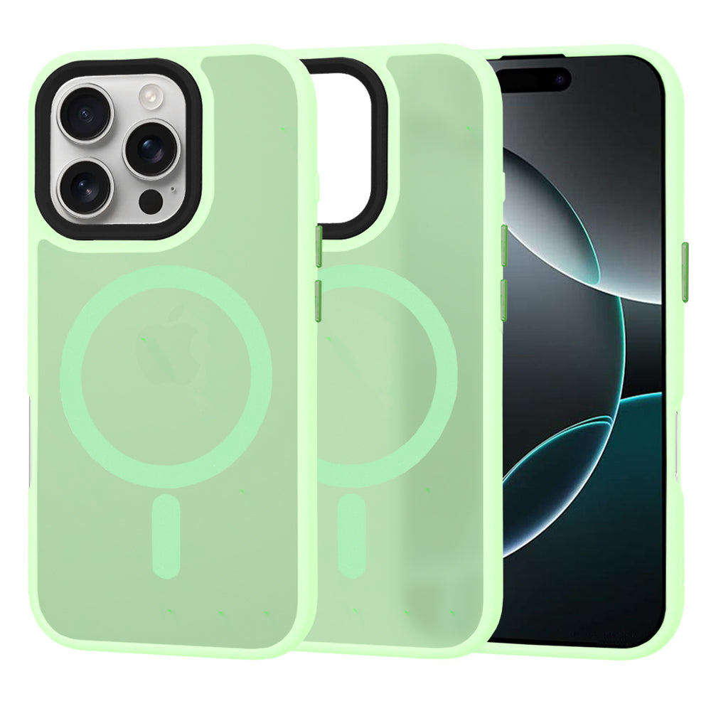 Θήκη MagSafe για Apple iPhone 16 Pro, Techsuit, HaloFrost, Ανοιχτό Πράσινο