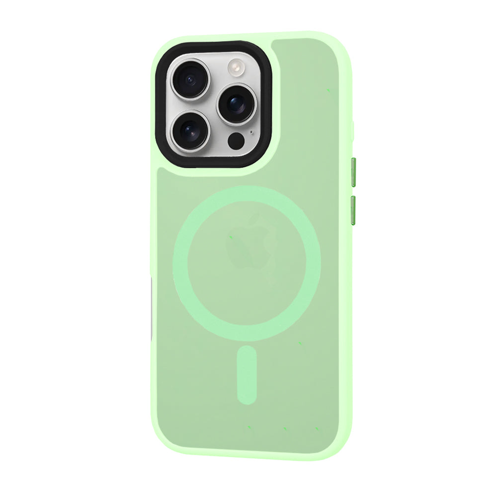 Θήκη MagSafe για Apple iPhone 16 Pro, Techsuit, HaloFrost, Ανοιχτό Πράσινο