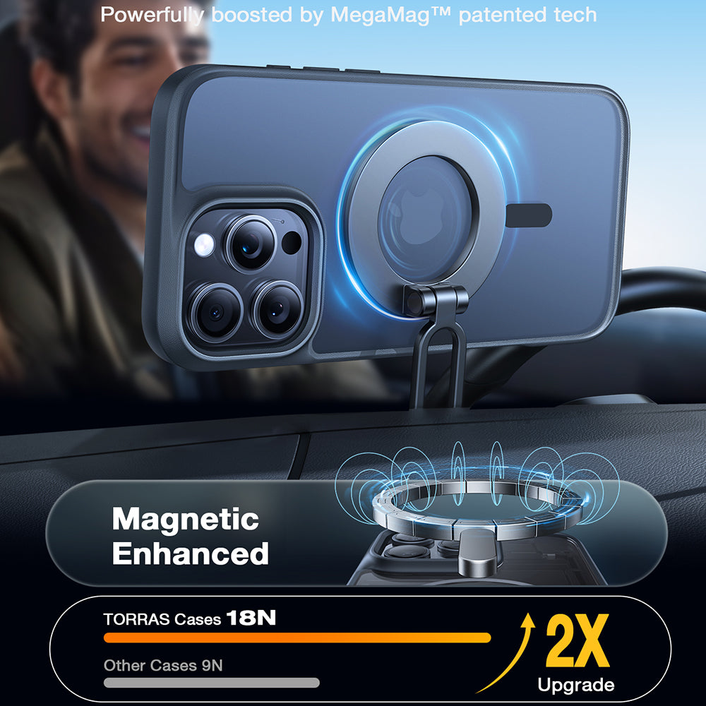 Θήκη MagSafe για Apple iPhone 16 Pro, Torras, Guardian, Μαύρη