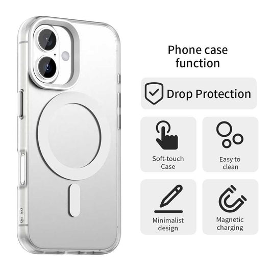 Θήκη MagSafe για Apple iPhone 16, Techsuit, CandyCase, Λευκό