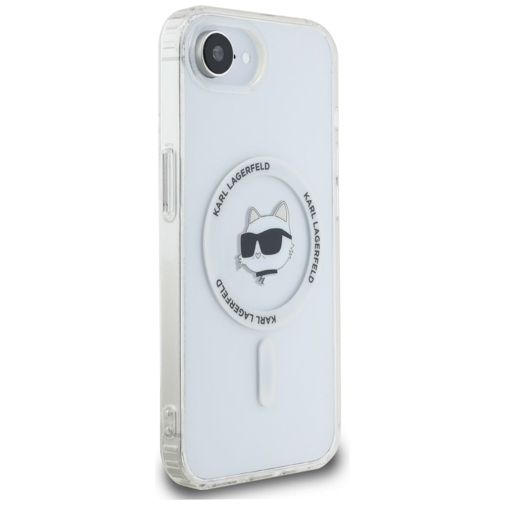 Θήκη MagSafe για Apple iPhone 17e / 16e, Karl Lagerfeld, IML Choupette's Head, Λευκή