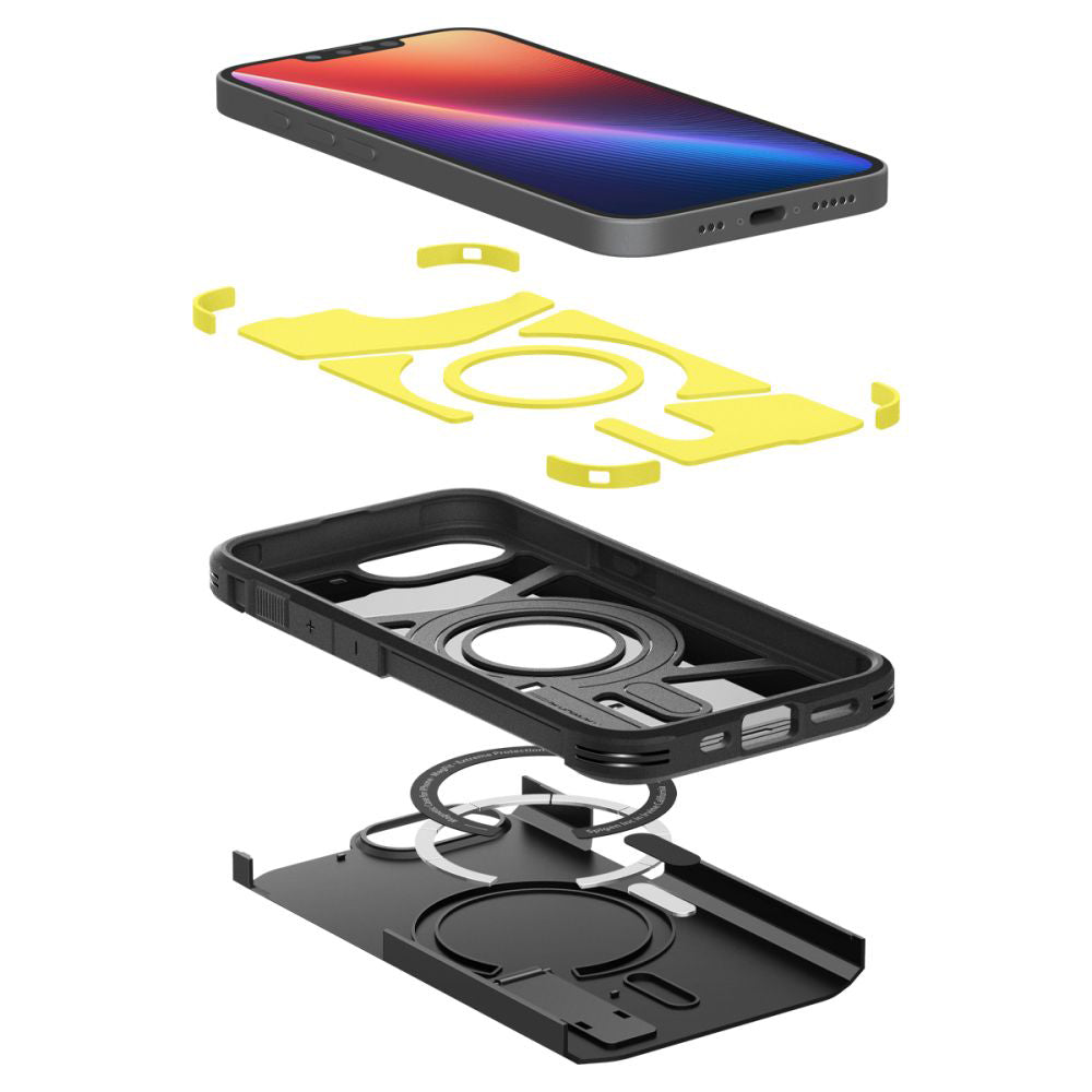 Θήκη MagSafe για Apple iPhone 17e / 16e, Spigen, Tough Armor, Μαύρη