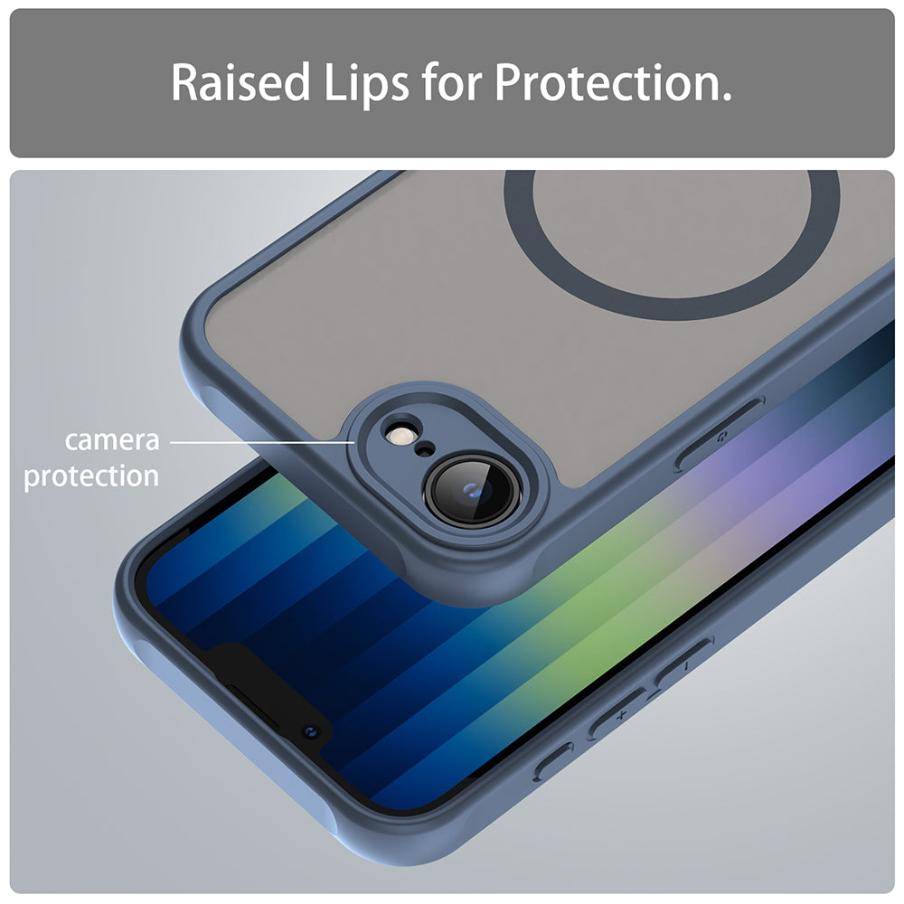 Θήκη MagSafe για Apple iPhone 17e / 16e, Techsuit, HaloFrost II, Μπλε Σκούρο