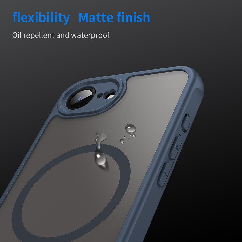 Θήκη MagSafe για Apple iPhone 17e / 16e, Techsuit, HaloFrost II, Μπλε Σκούρο