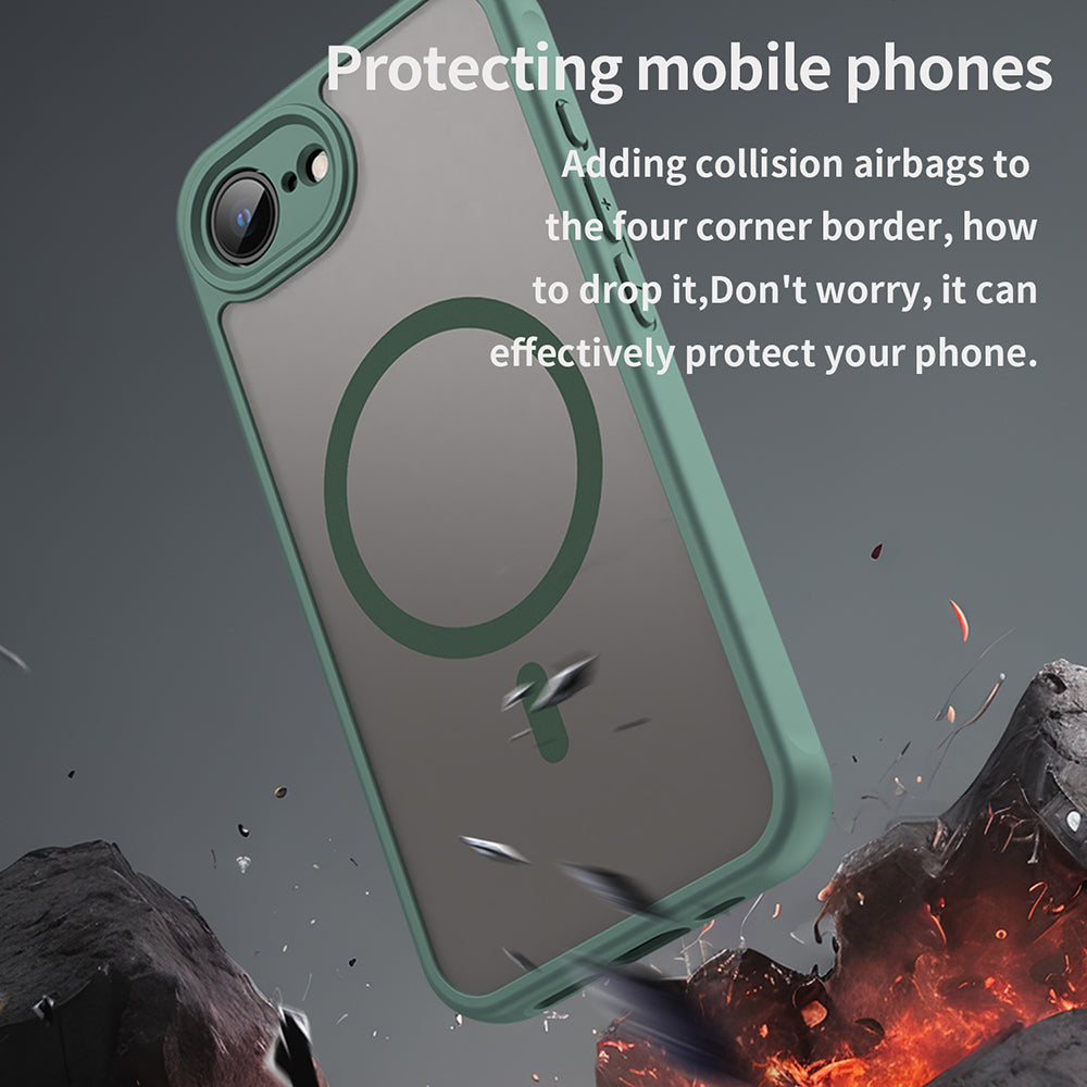 Θήκη MagSafe για Apple iPhone 17e / 16e, Techsuit, HaloFrost II, Πράσινο