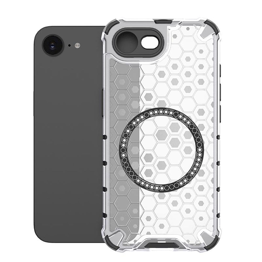 Θήκη MagSafe για Apple iPhone 17e / 16e, Techsuit, HoneyComb Shield, Λευκό
