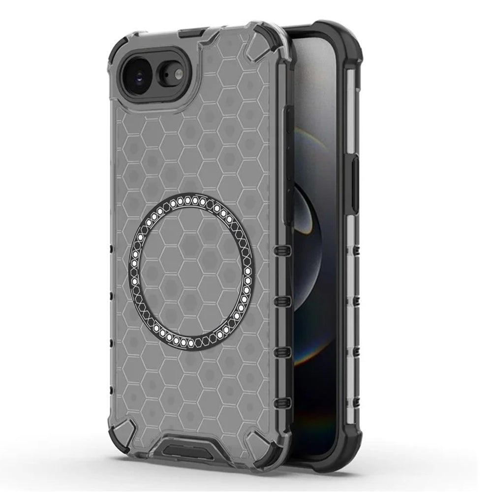 Θήκη MagSafe για Apple iPhone 17e / 16e, Techsuit, HoneyComb Shield, Μαύρη