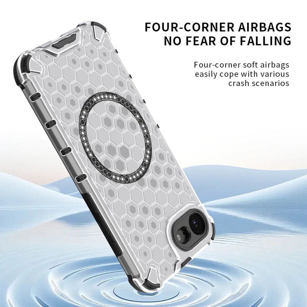 Θήκη MagSafe για Apple iPhone 17e / 16e, Techsuit, HoneyComb Shield, Μαύρη