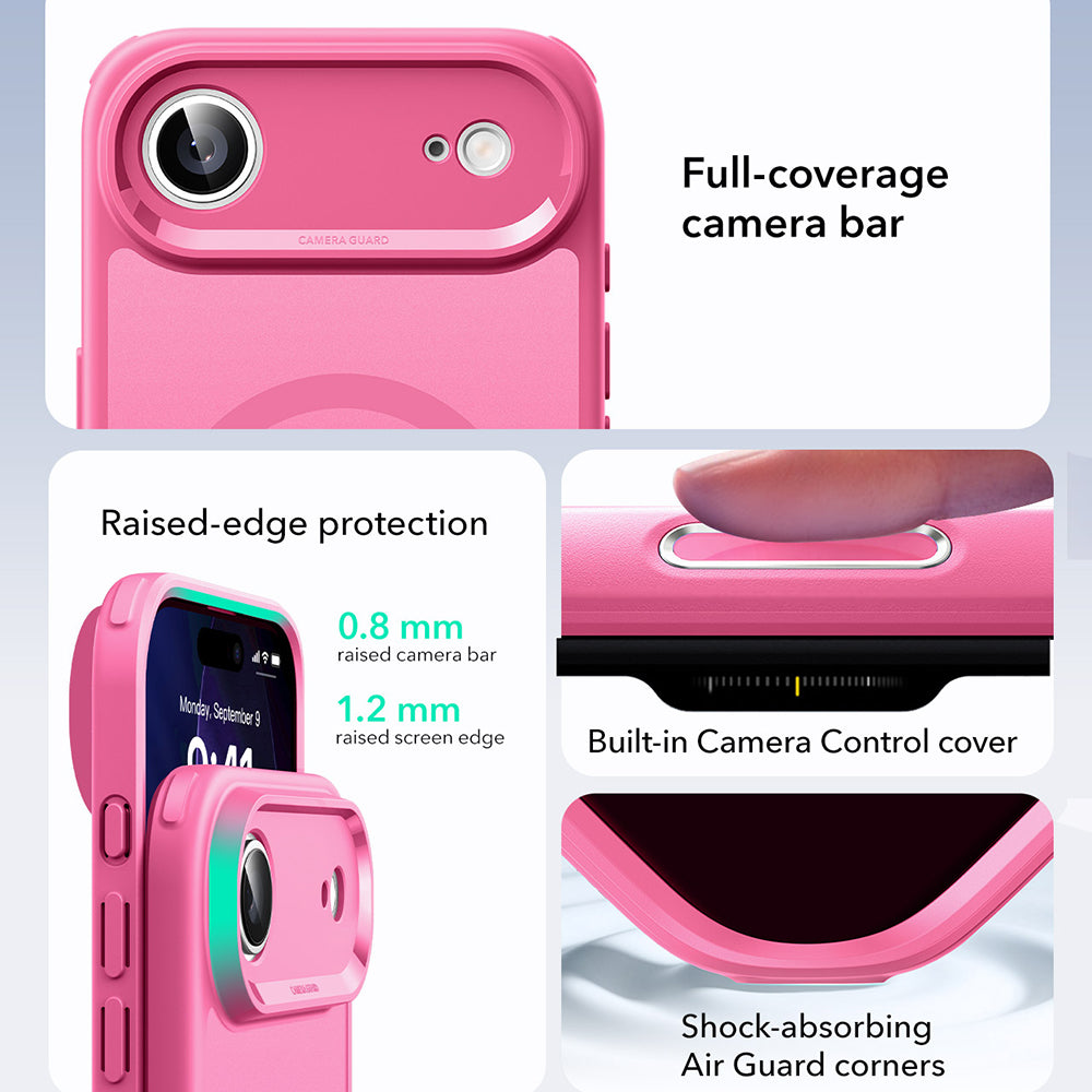 Θήκη MagSafe για Apple iPhone 17 Air, ESR, Classic Hybrid, Ροζ Σατέν