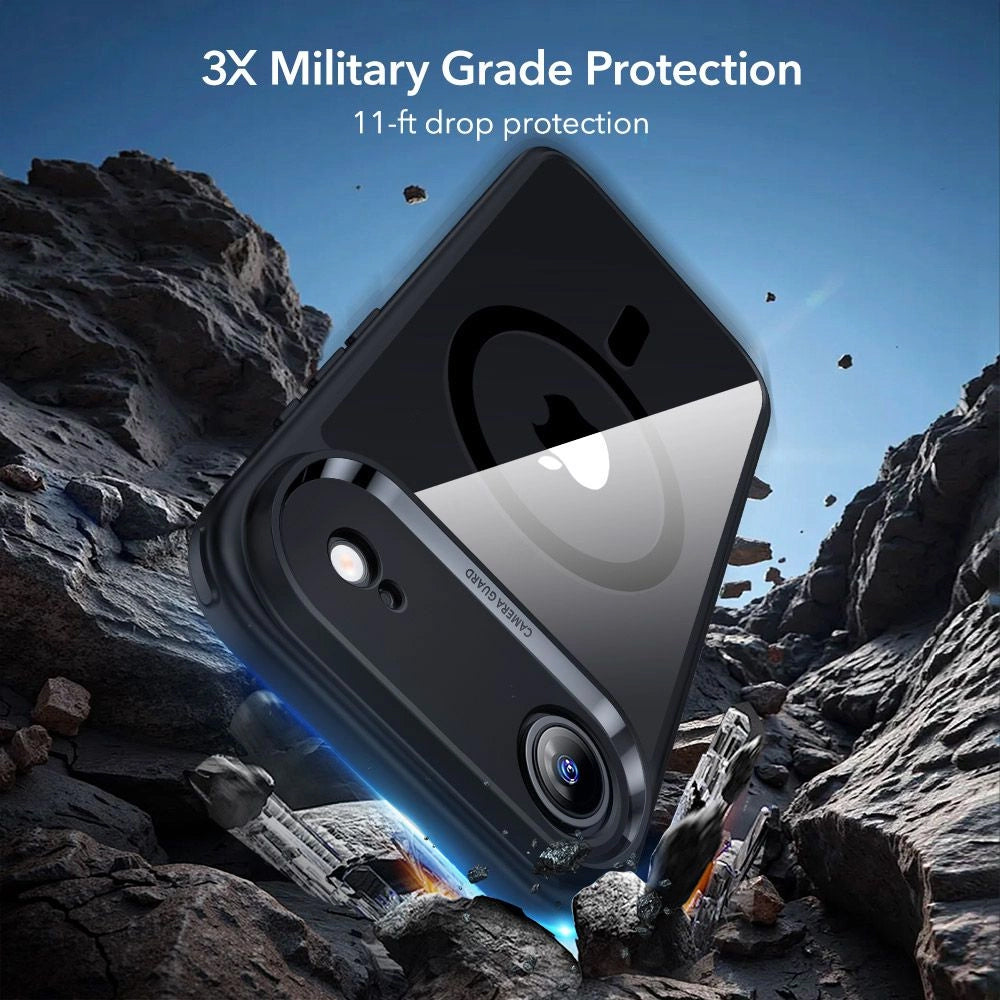 Θήκη MagSafe για Apple iPhone 17 Air, ESR, Classic Hybrid με Προστατευτικό Οθόνης, Διάφανη Μαύρη