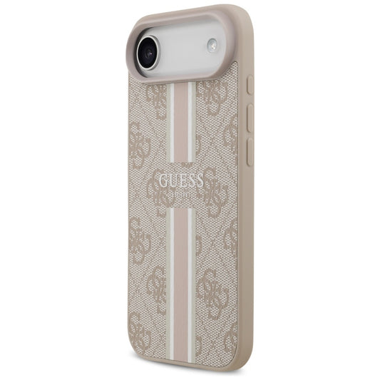Θήκη MagSafe για Apple iPhone 17 Air, Guess, 4G Printed Stripes, Ροζ