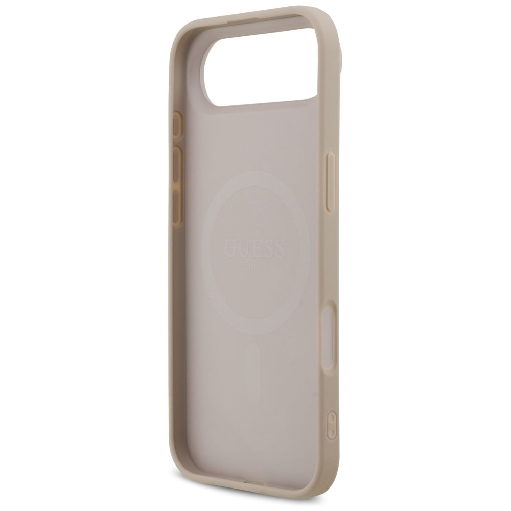 Θήκη MagSafe για Apple iPhone 17 Air, Guess, 4G Printed Stripes, Ροζ