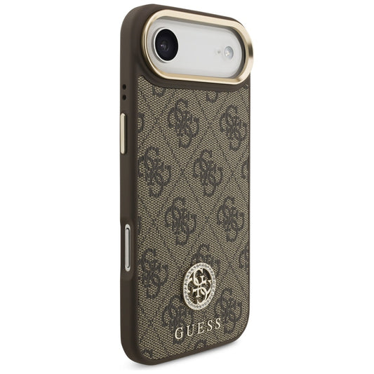 Θήκη MagSafe για Apple iPhone 17 Air, Guess, 4G Strass Logo, Καφέ
