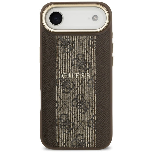 Θήκη MagSafe για Apple iPhone 17 Air, Guess, 4G Stripe, Καφέ