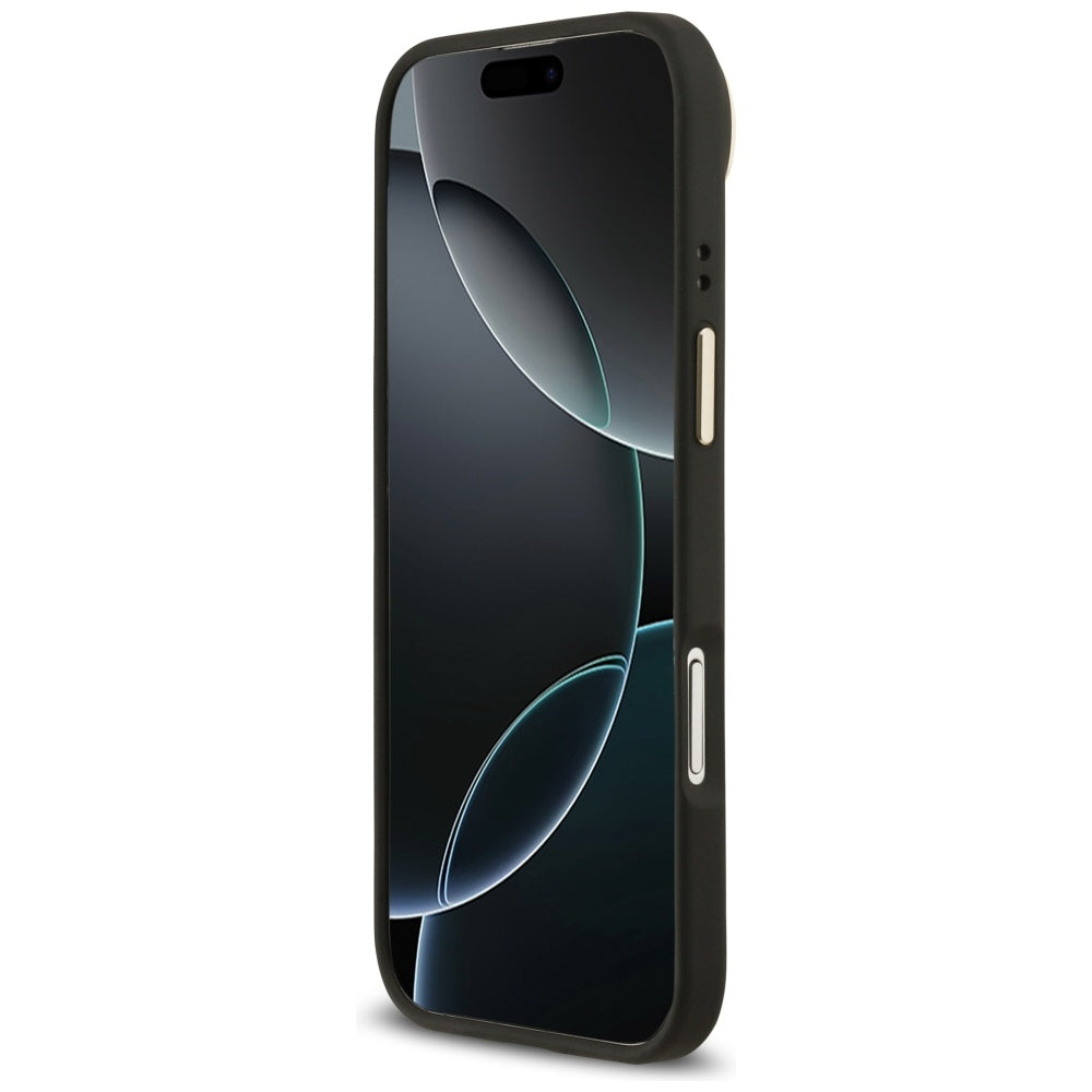 Θήκη MagSafe για Apple iPhone 17 Air, Guess, Grained Strass Logo, Μαύρη