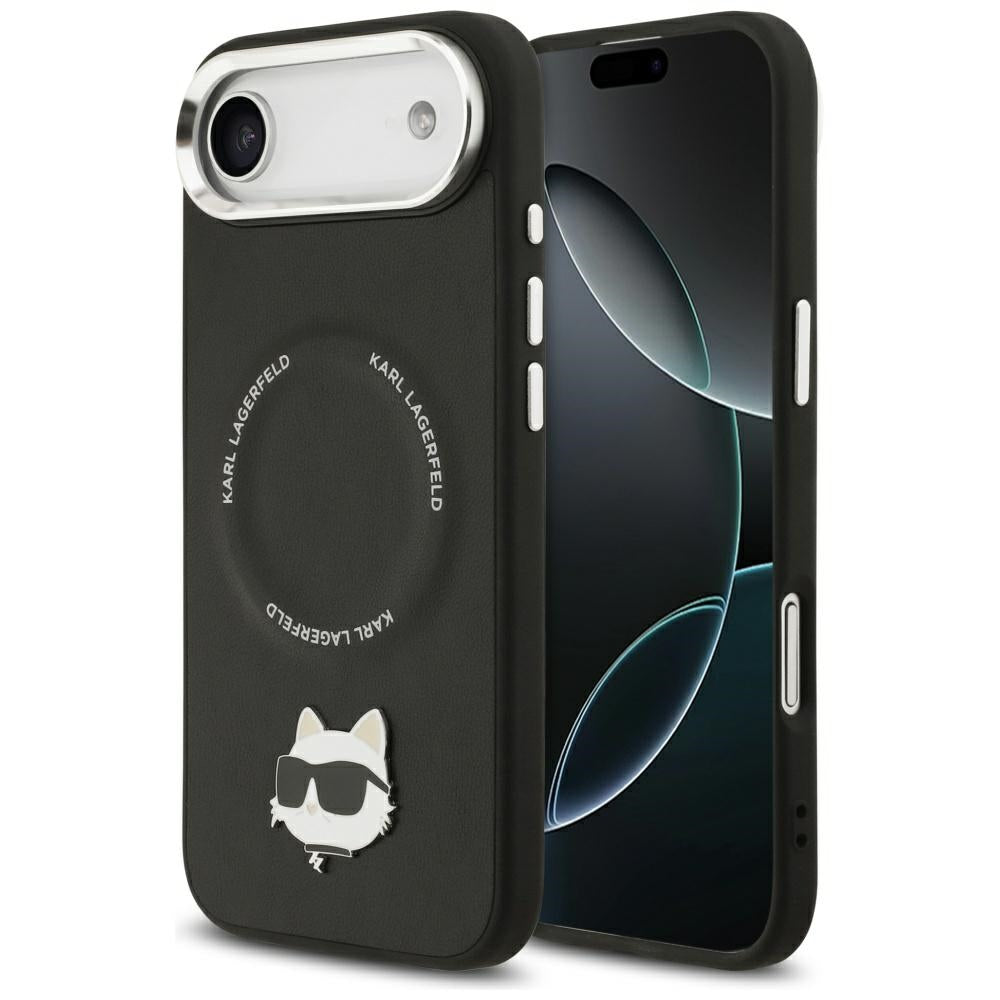 Θήκη MagSafe για Apple iPhone 17 Air, Karl Lagerfeld, Choupette Pin, Μαύρη