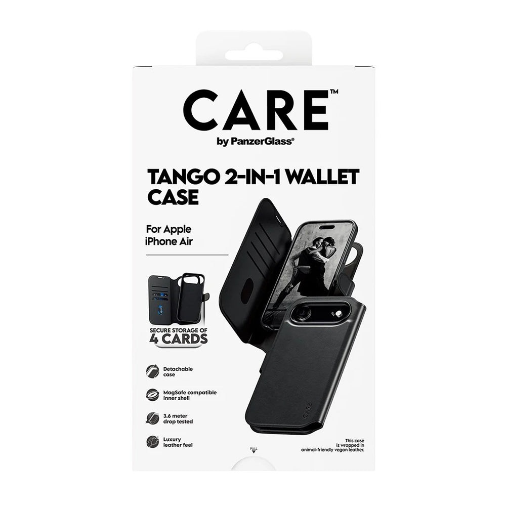 Θήκη MagSafe για Apple iPhone 17 Air, PanzerGlass, Care Feature Tango Two-in-One, Μαύρη