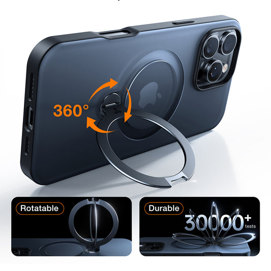 Θήκη MagSafe για Apple iPhone 17 Air, Torras, Ostand Spin, Μαύρη