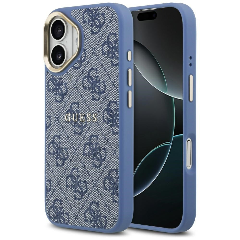 Θήκη MagSafe για Apple iPhone 17, Guess, 4G Classic, Μπλε