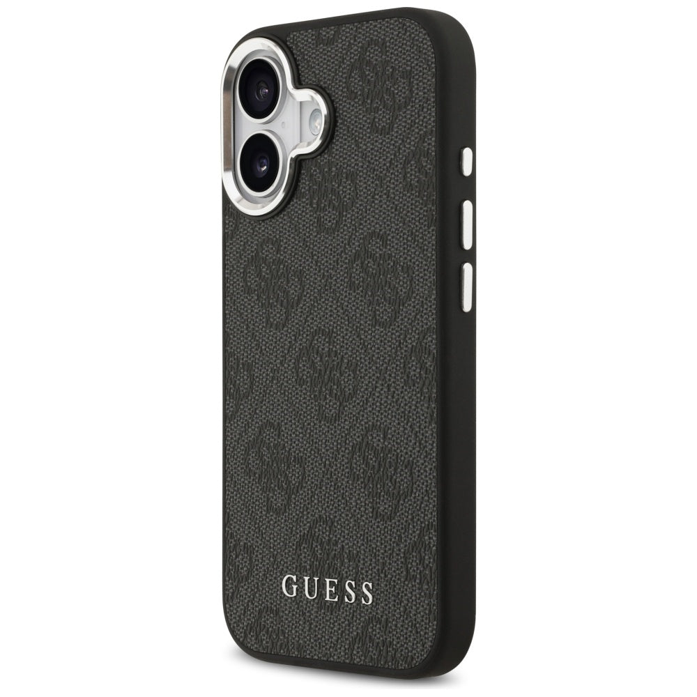 Θήκη MagSafe για Apple iPhone 17, Guess, 4G Classic Logo, Μαύρη