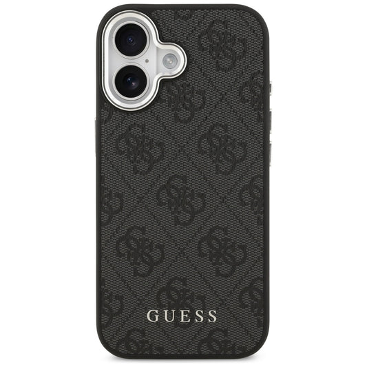 Θήκη MagSafe για Apple iPhone 17, Guess, 4G Classic Logo, Μαύρη