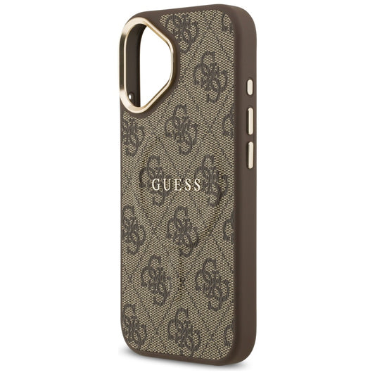 Θήκη MagSafe για Apple iPhone 17, Guess, 4G Classic, Καφέ