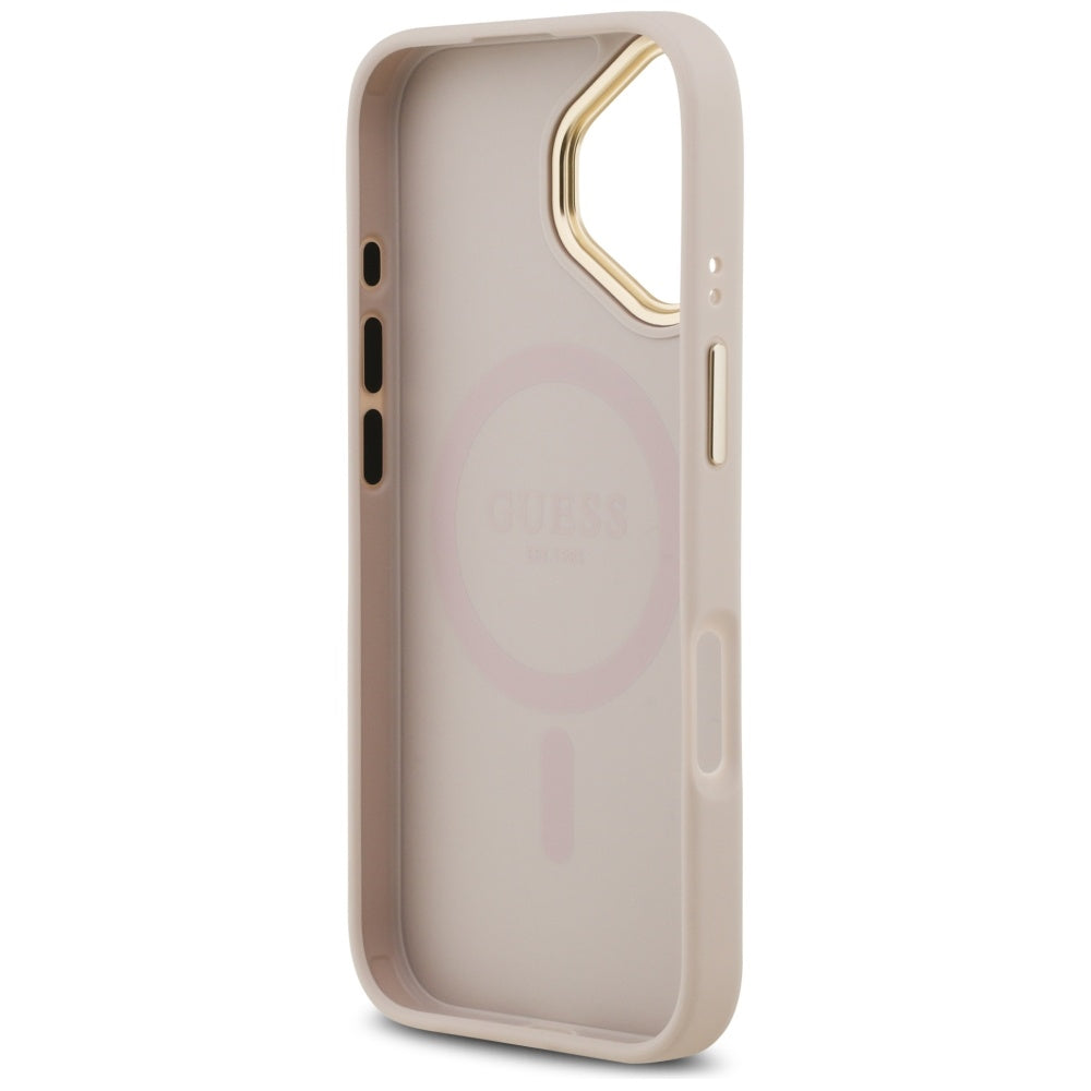 Θήκη MagSafe για Apple iPhone 17, Guess, 4G Classic, Ροζ