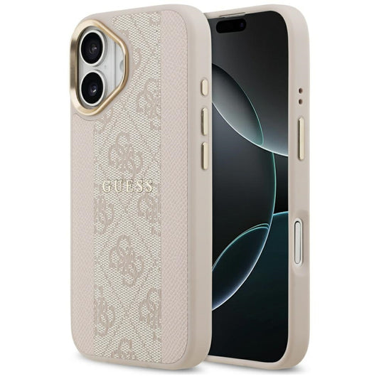 MagSafe Case for Apple iPhone 17, Guess, 4G Stripe, Pink