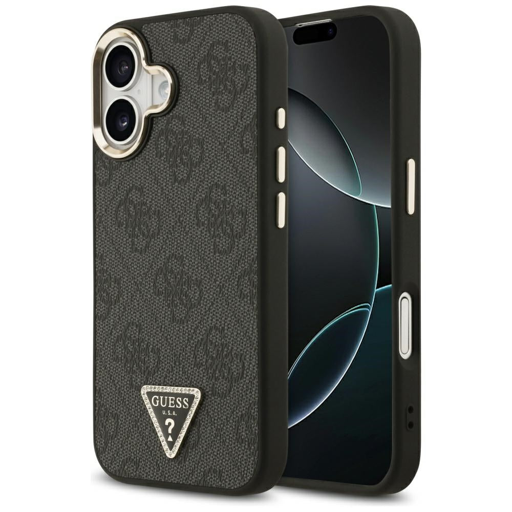 Θήκη MagSafe για Apple iPhone 17, Guess, 4G Triangle Diamond Logo, Μαύρη