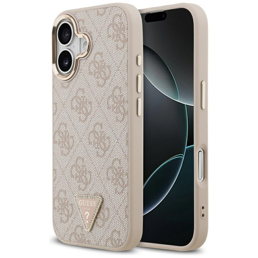 Θήκη MagSafe για Apple iPhone 17, Guess, 4G Triangle Logo, Ροζ Χρυσό