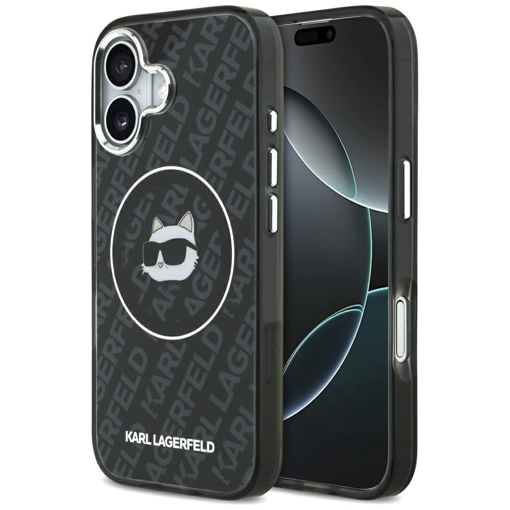 Θήκη MagSafe για Apple iPhone 17, Karl Lagerfeld, IML Choupette`s Head, Μαύρη