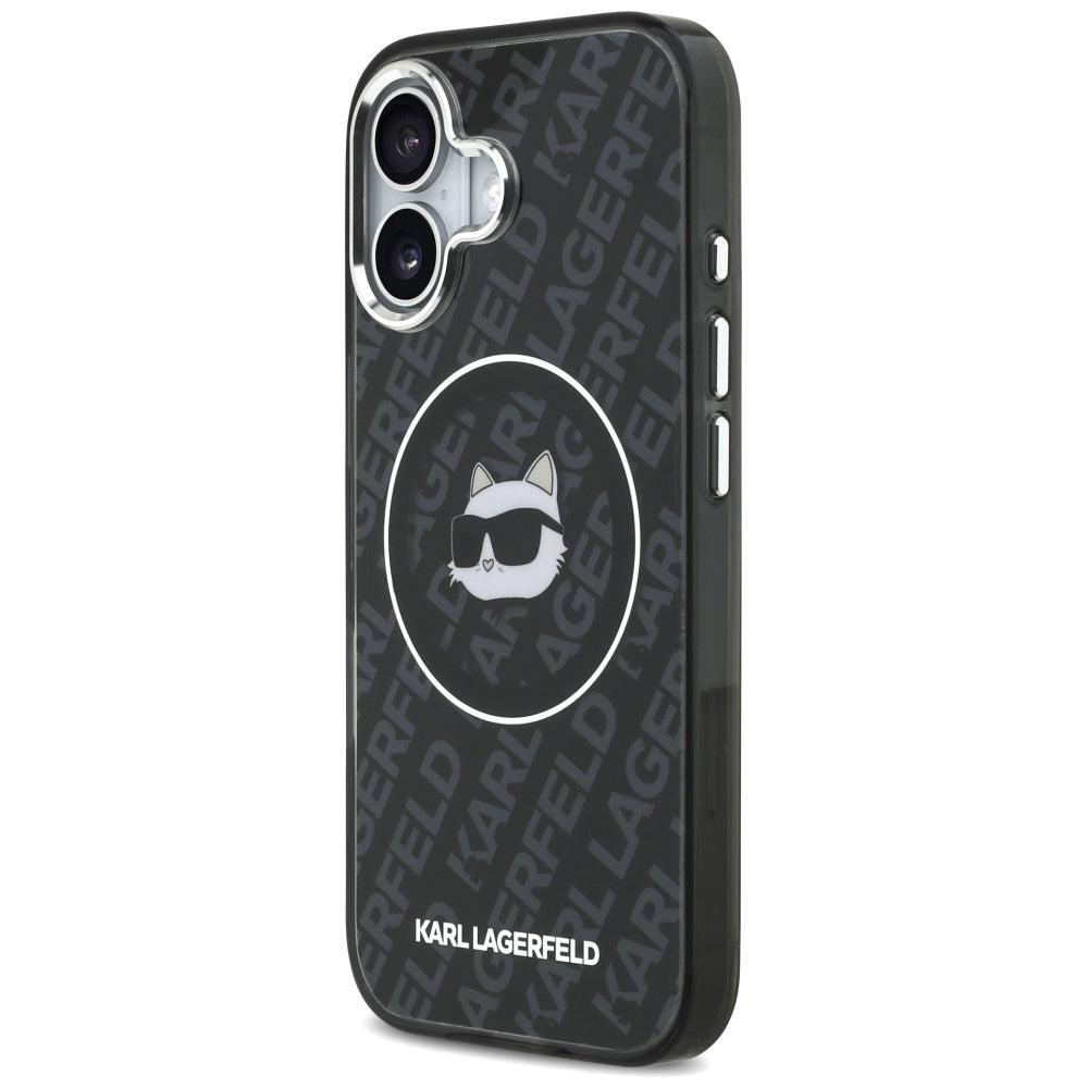 Θήκη MagSafe για Apple iPhone 17, Karl Lagerfeld, IML Choupette`s Head, Μαύρη