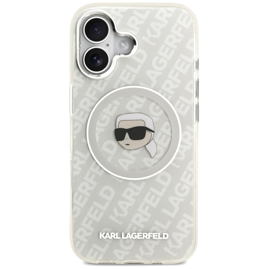 Θήκη MagSafe για Apple iPhone 17, Karl Lagerfeld, IML Karl`s Head, Γκρι