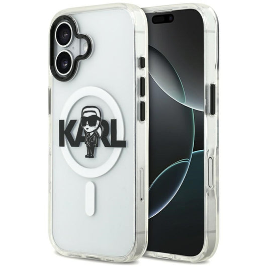 Θήκη MagSafe για Apple iPhone 17, Karl Lagerfeld, IML Sketch Logo Karl, Διαφανής
