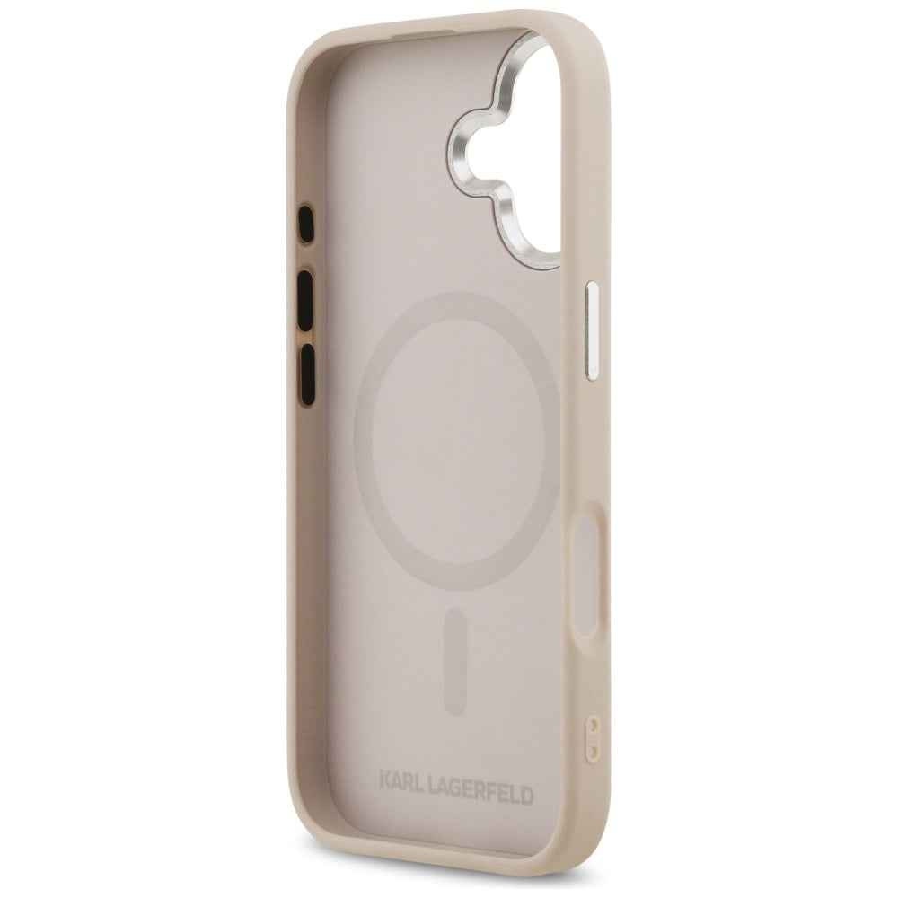 Θήκη MagSafe για Apple iPhone 17, Karl Lagerfeld, Karl & Choupette Pins, Ροζ