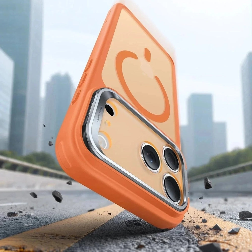 Θήκη MagSafe για Apple iPhone 17 Pro, ESR, Classic Hybrid Kickstand Slide, Σατινέ Πορτοκαλί